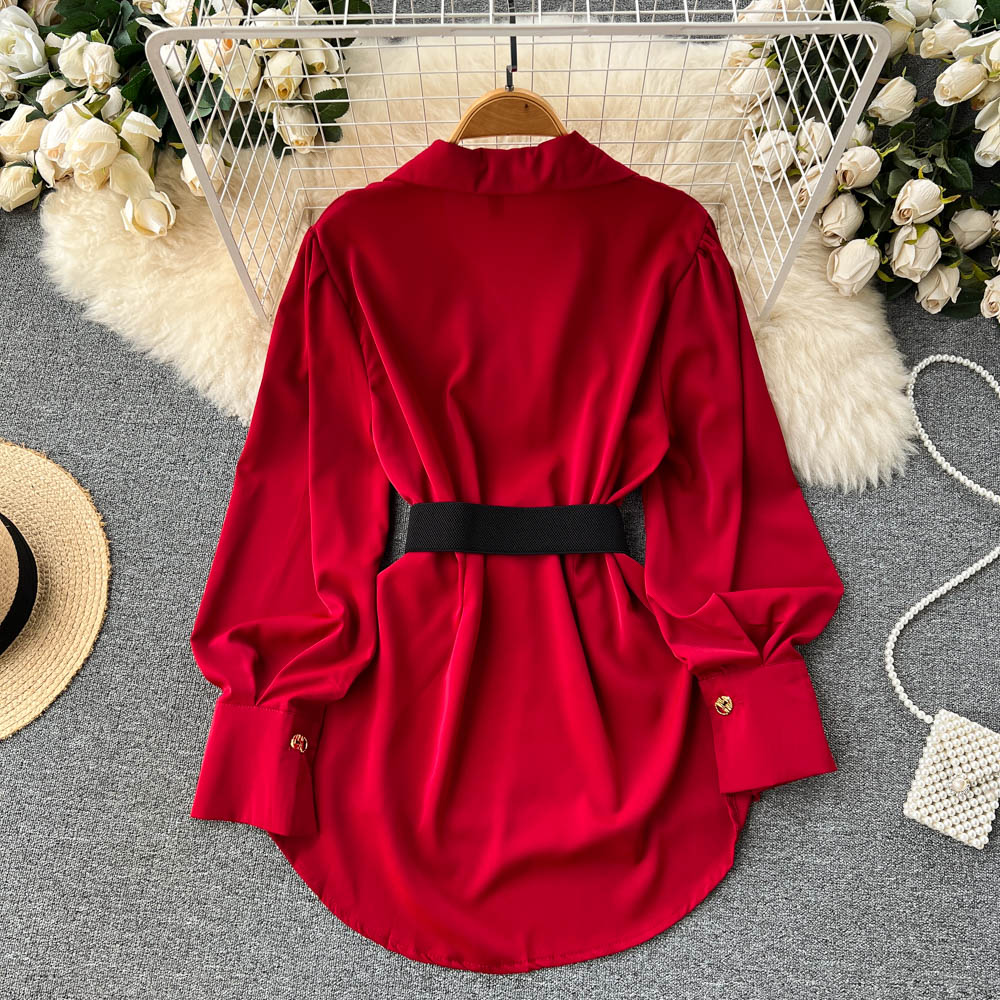 Ele Long Sve White irt Dr Wome - Corset Waist Cinch 리뷰 및 가격