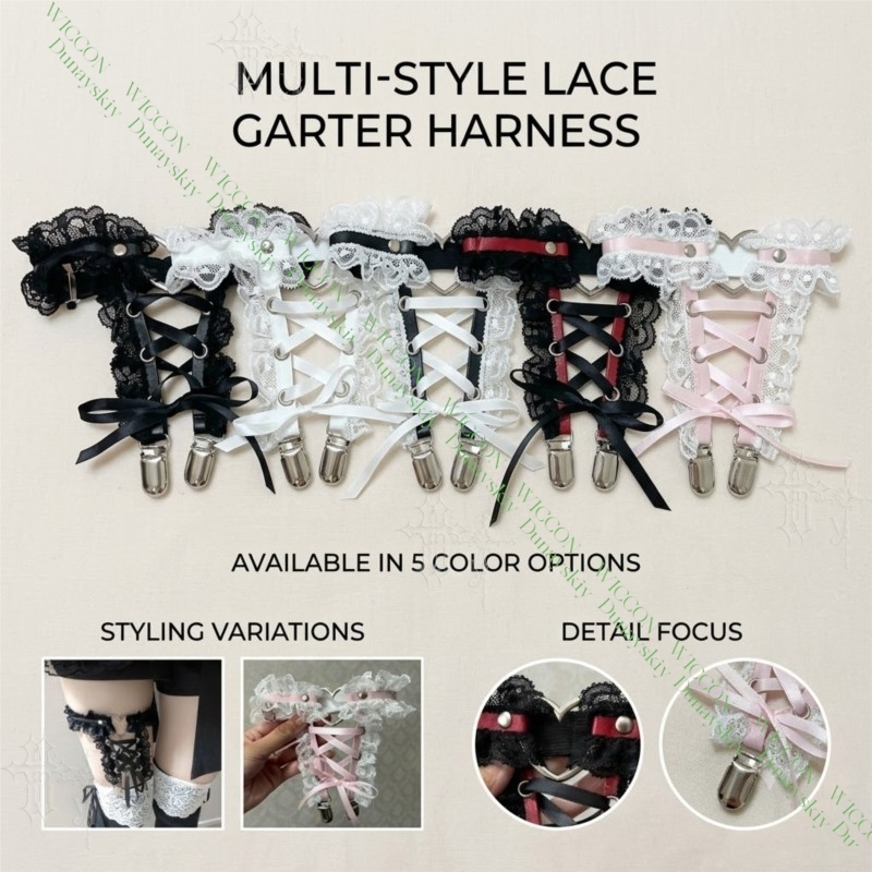 Jirai Kei Figure Ribbon Buckle - Garter Belt Set 리뷰 및 가격