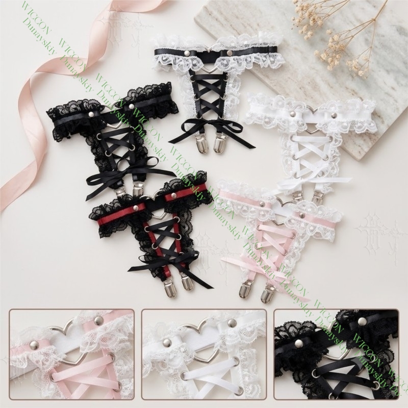 Jirai Kei Figure Ribbon Buckle - Garter Belt Set 리뷰 및 가격