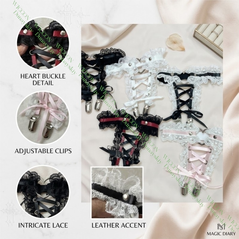 Jirai Kei Figure Ribbon Buckle - Garter Belt Set 리뷰 및 가격