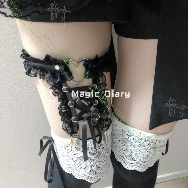 Jirai Kei Figure Ribbon Buckle - Garter Belt Set 리뷰 및 가격