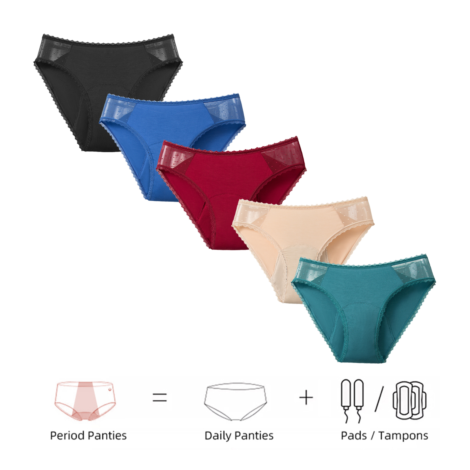 Bamboo Comfortable women's per - Period Panty Absorbent 리뷰 및 가격