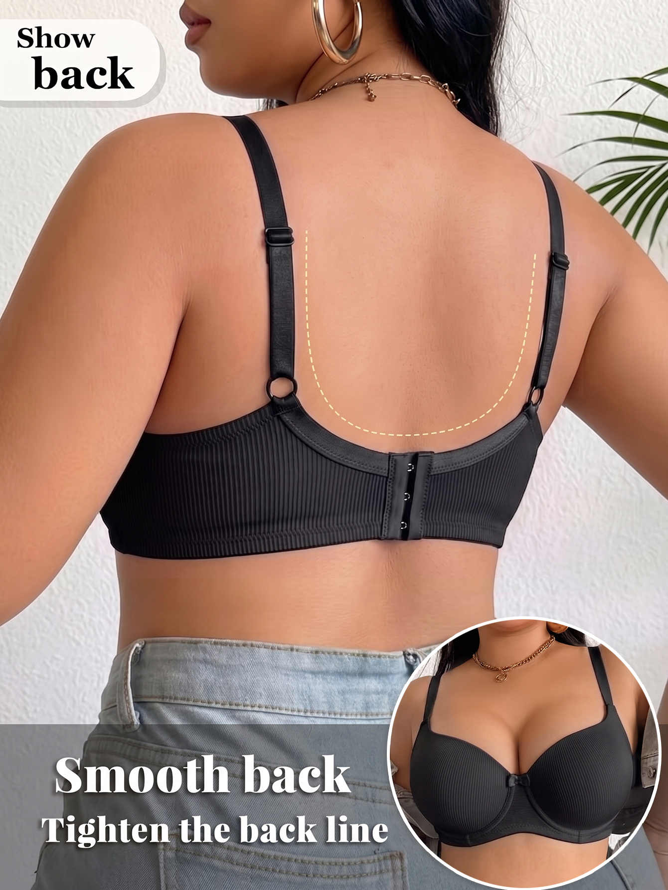 Plus Size Women Bra Thin Cup U - Push Up Bra Padded 리뷰 및 가격