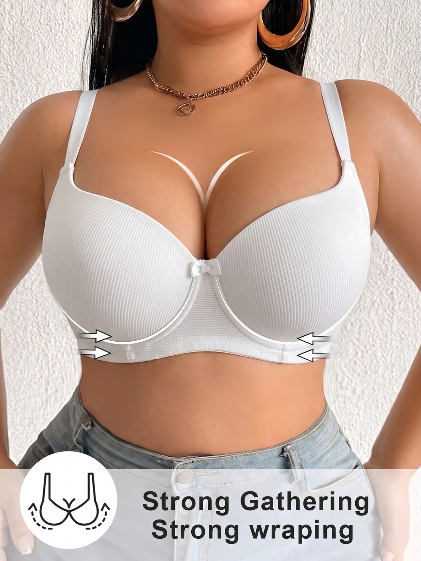 Plus Size Women Bra Thin Cup U - Push Up Bra Padded 리뷰 및 가격