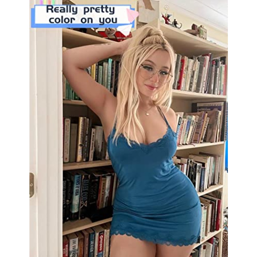 Womens Nightgown Sexy Lace Sle - Babydoll Chemise Night 리뷰 및 가격