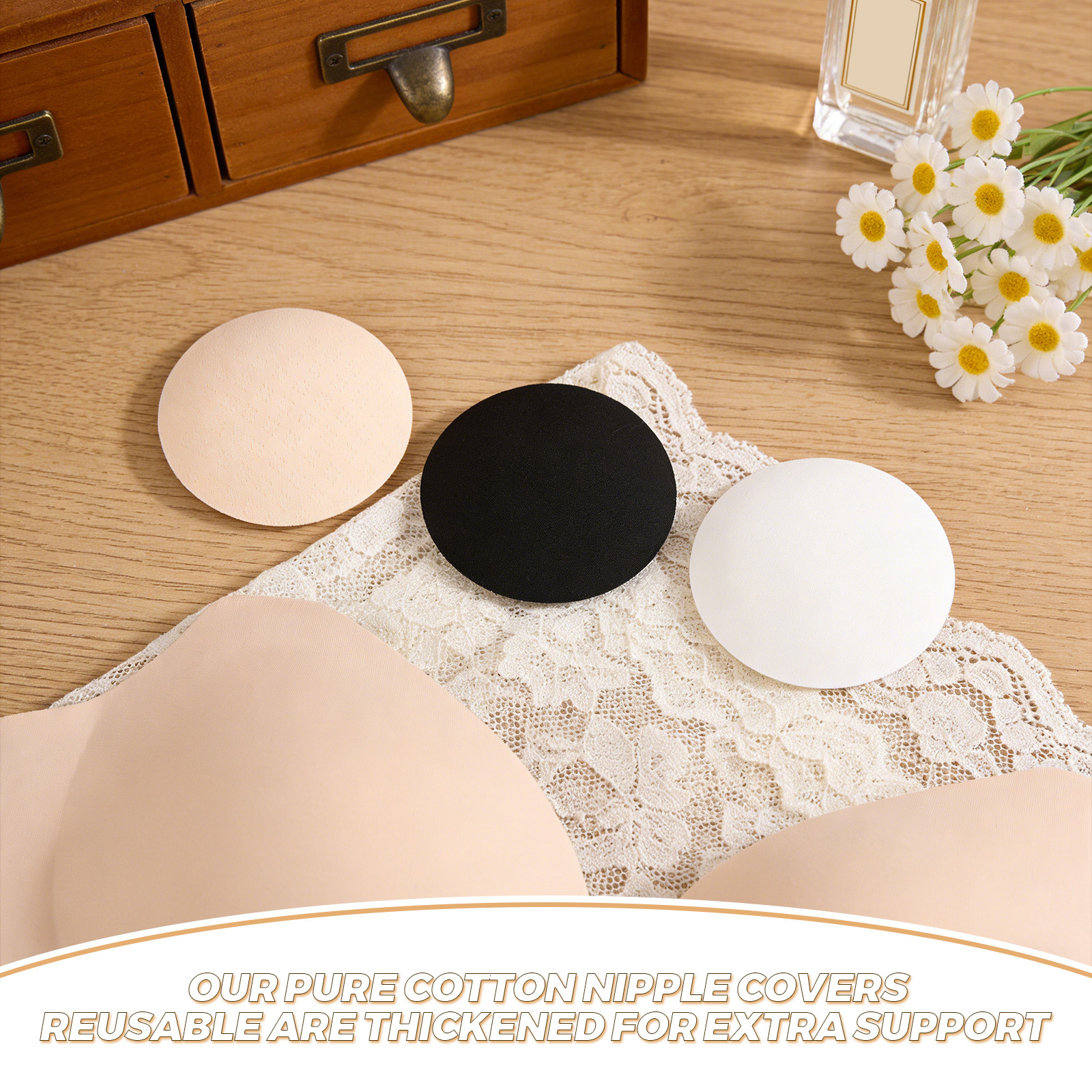 3Pairs Cotton Nipple Covers Br - Nipple Cover Pasties 리뷰 및 가격