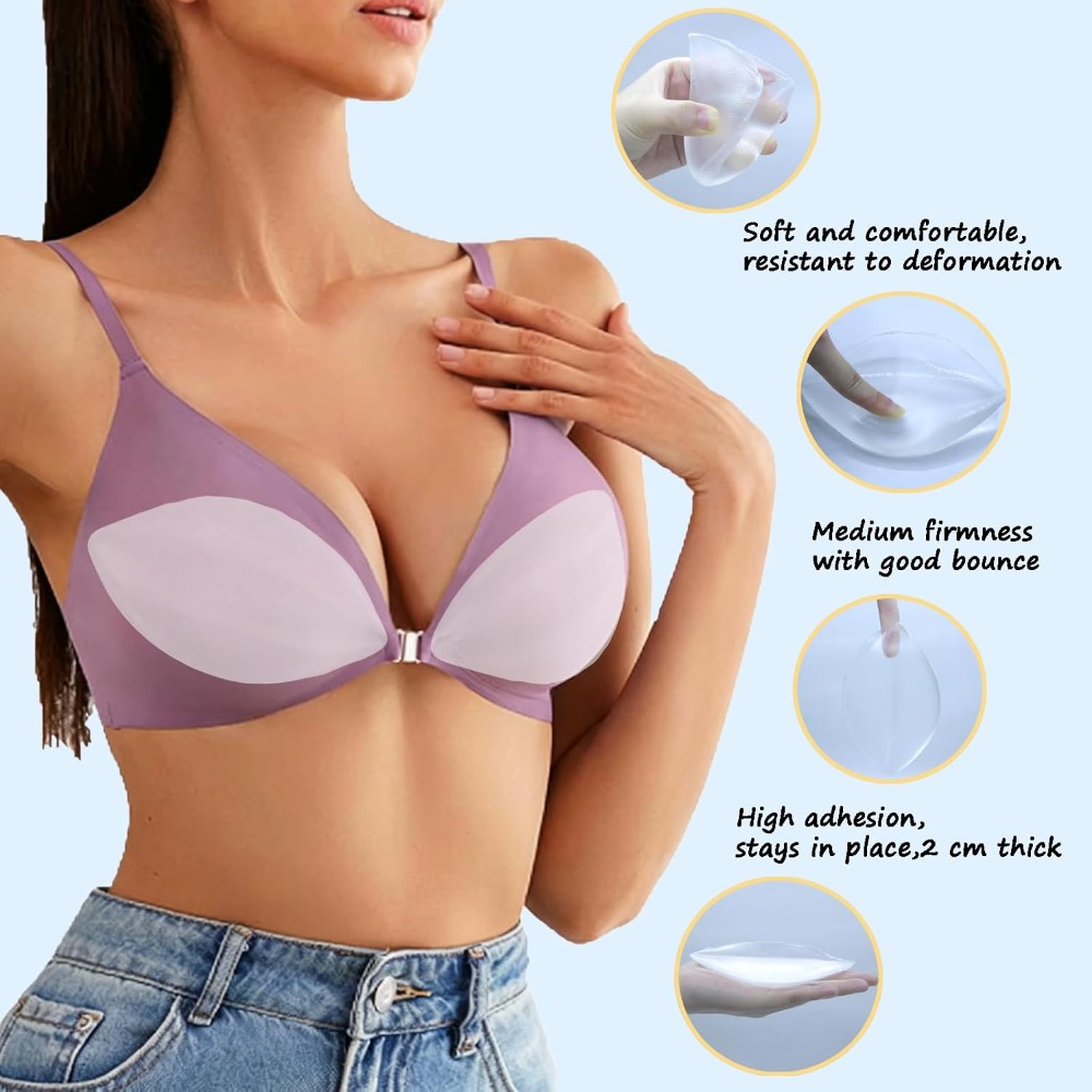 Adhesive Silicone Bra Inserts  - Push Up Bra Padded 리뷰 및 가격