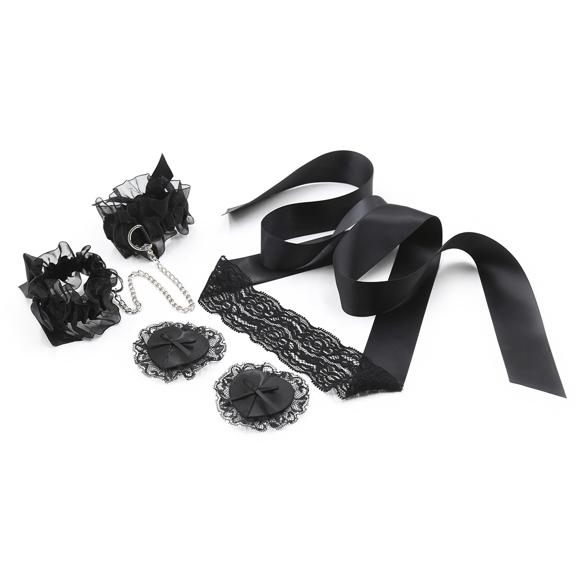 Lace Sex Toy Set Adult Handcuf - Nipple Cover Pasties 리뷰 및 가격