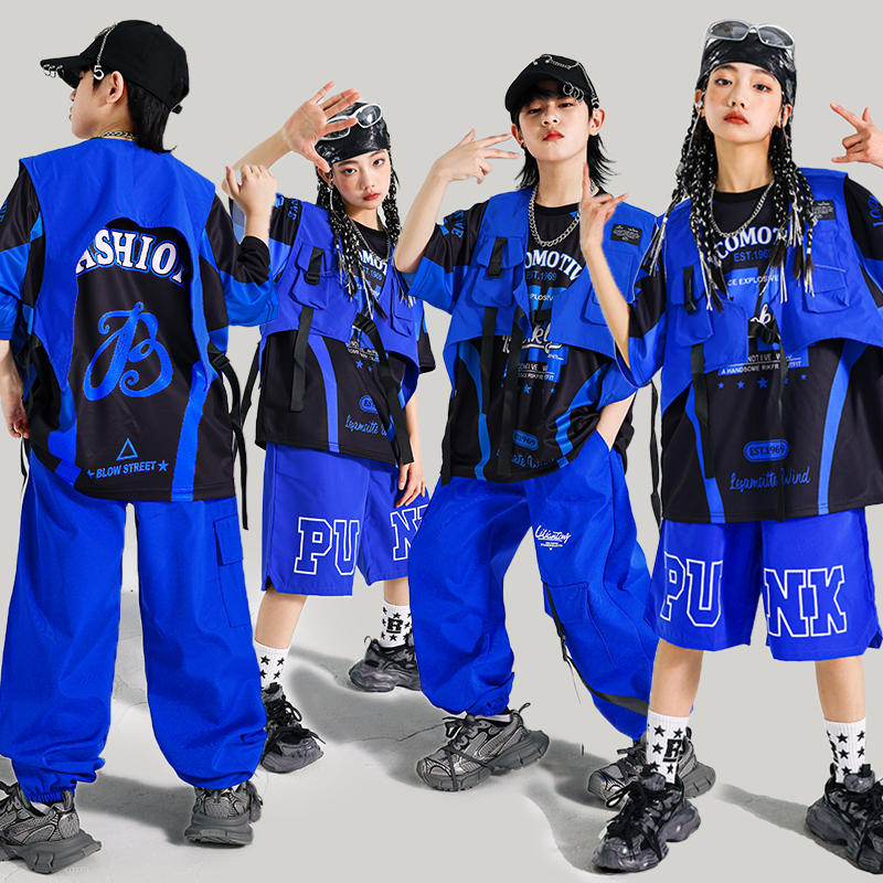 Boys Hip Hop Blue T-shirt Carg - Boyshort Underwear 리뷰 및 가격