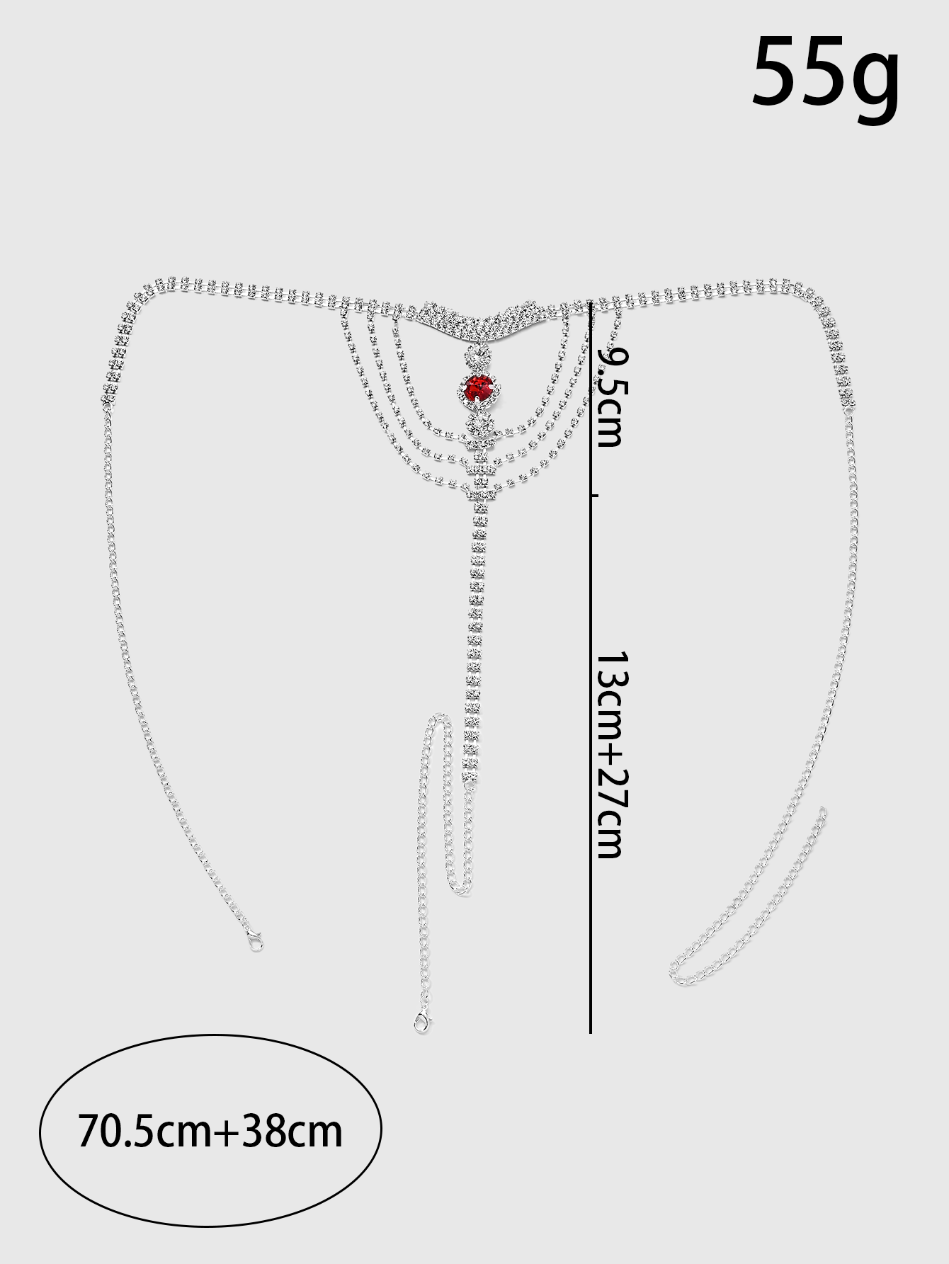 Crystal Rhinestone Body Chain  - Thong Bikini Women 리뷰 및 가격