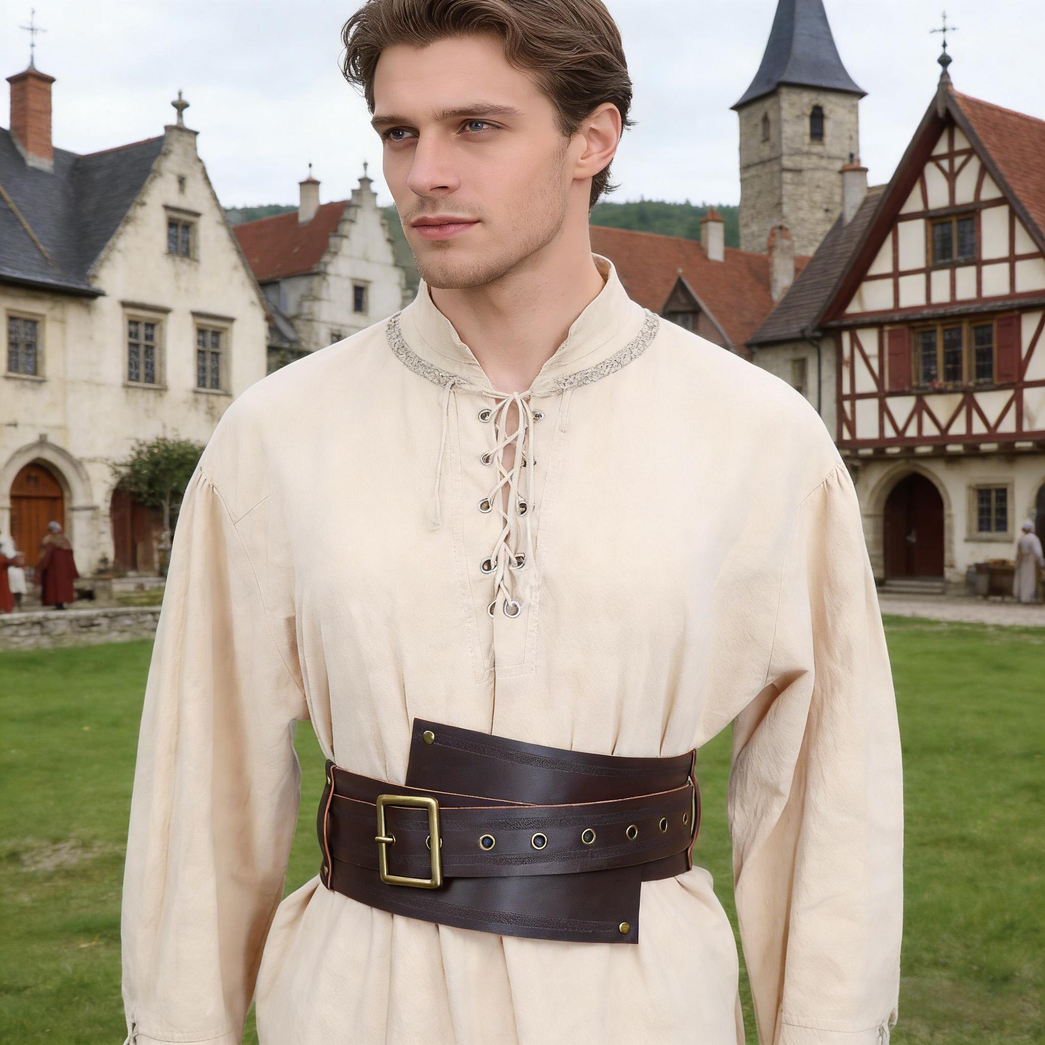 Viking Faux Leather Lace-up Wa - Corset Waist Cinch 리뷰 및 가격