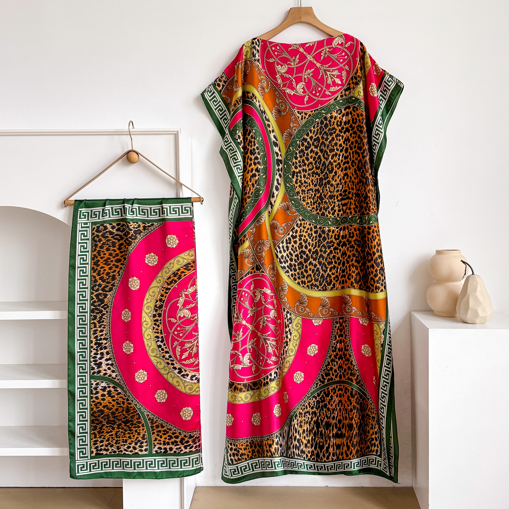 Summer Fashion Oversize Africa - Robe Silk Women 리뷰 및 가격