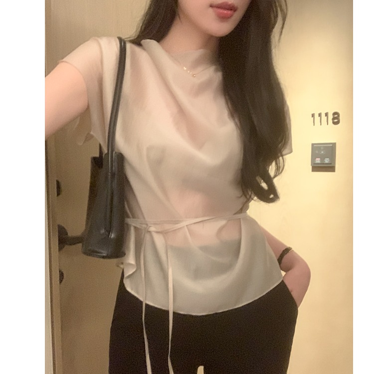 Summer Short Sleeve Shirt Wome - Corset Waist Cinch 리뷰 및 가격