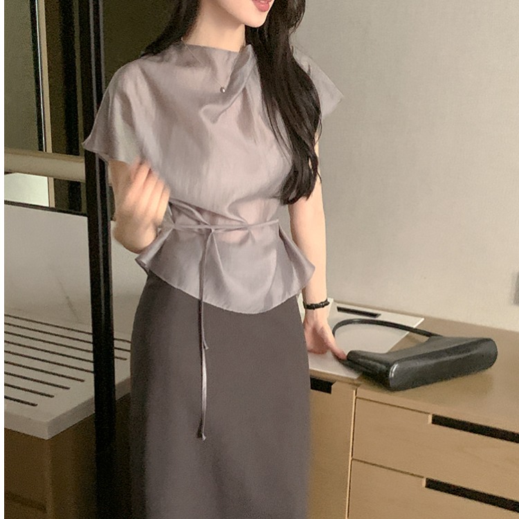 Summer Short Sleeve Shirt Wome - Corset Waist Cinch 리뷰 및 가격