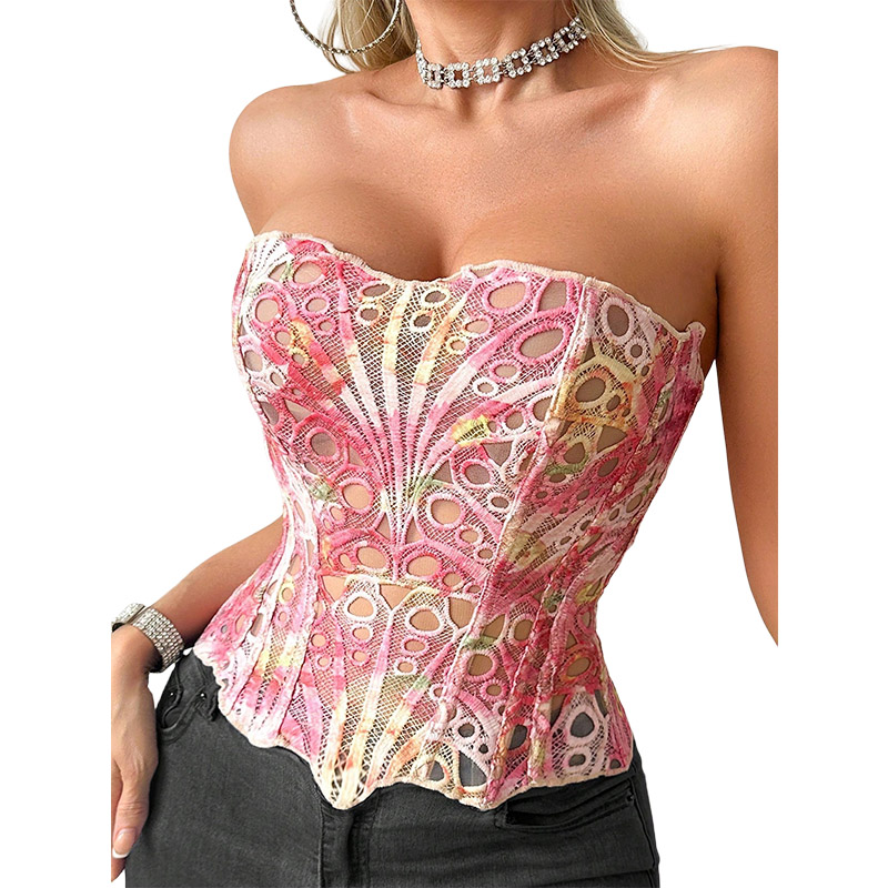 Sexy Bone Garment Corset Sheer - Cami Top Lace 리뷰 및 가격