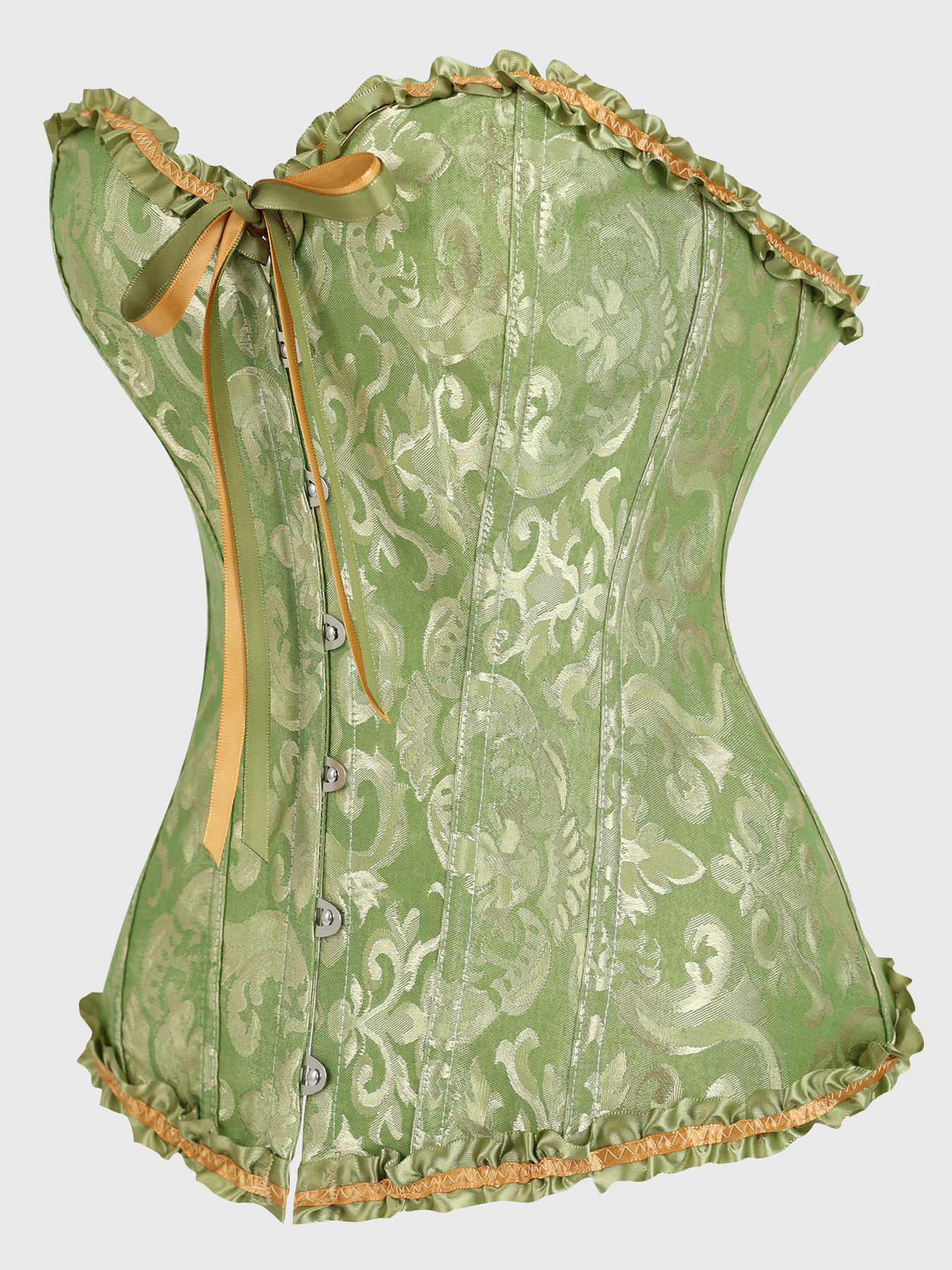 Olive Green Victorian Brocade  - Corset Waist Cinch 리뷰 및 가격