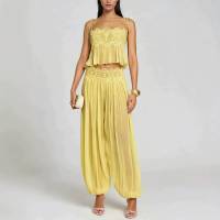 Boho Lace Trim Pink Chiffon 2- - Cami Top Lace 리뷰 및 가격