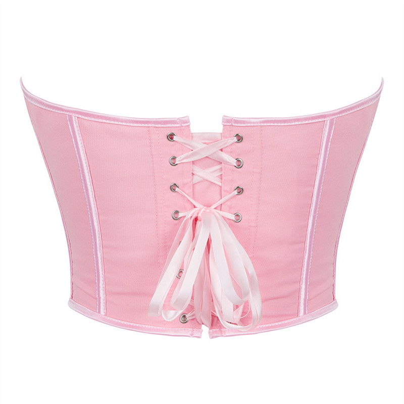 Pink Heart-shaped Bustier Crop - Strapless Bra Backless 리뷰 및 가격