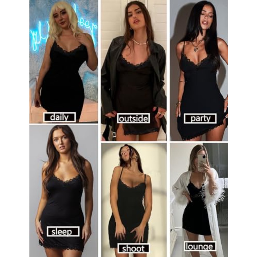 Womens Nightgown Sexy Lace Sle - Babydoll Chemise Night 리뷰 및 가격