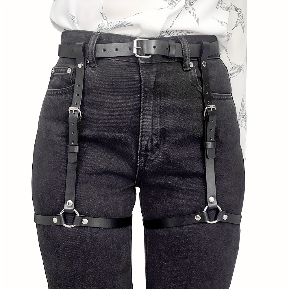 Oth Punk PU Leather Full Waist - Garter Belt Set 리뷰 및 가격