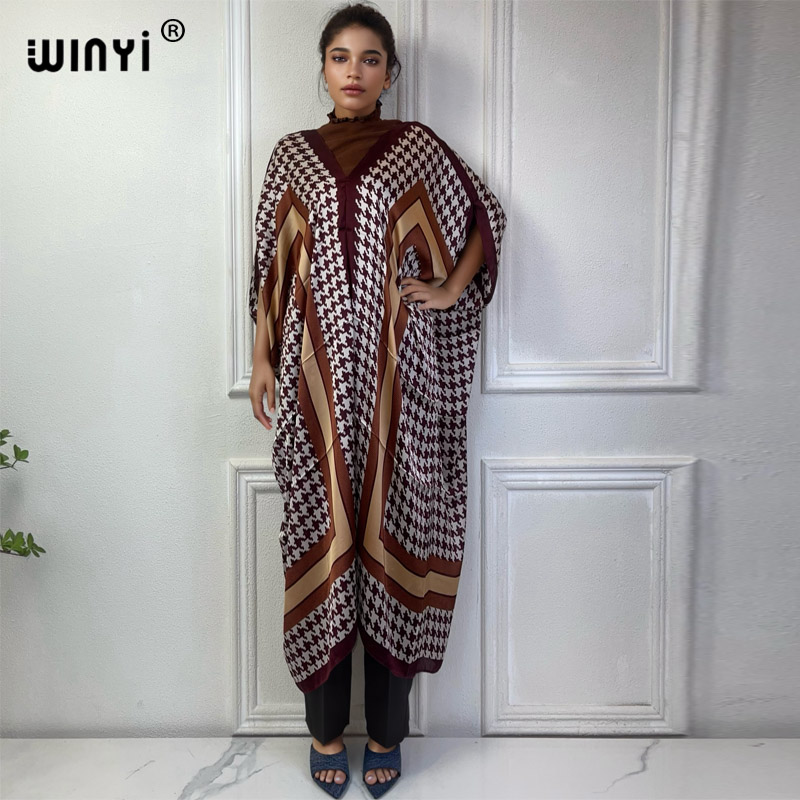 WINYI Summer african V-neck dr - Robe Silk Women 리뷰 및 가격