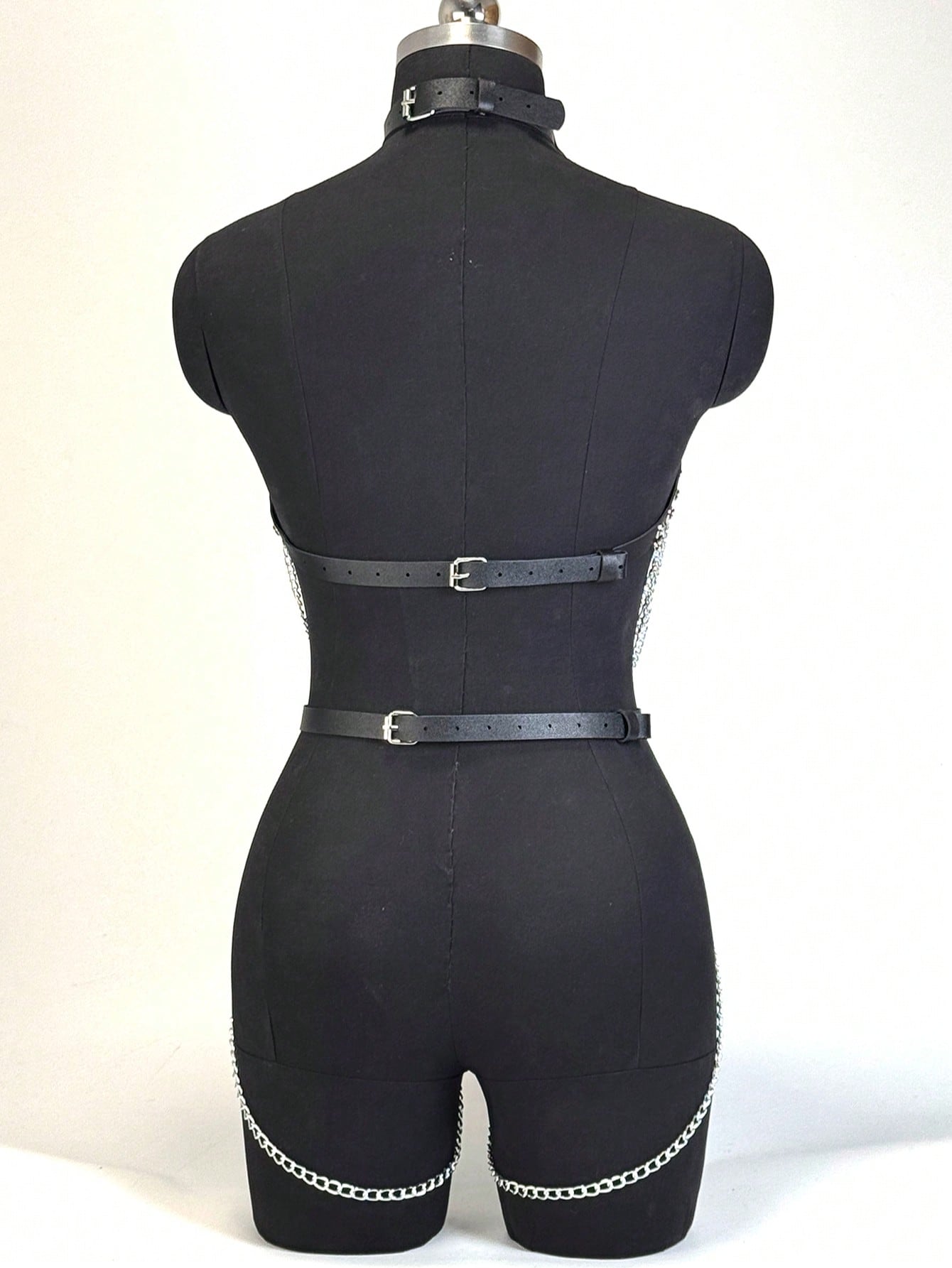 Women Trendy PU Leather Harnes - Garter Belt Set 리뷰 및 가격