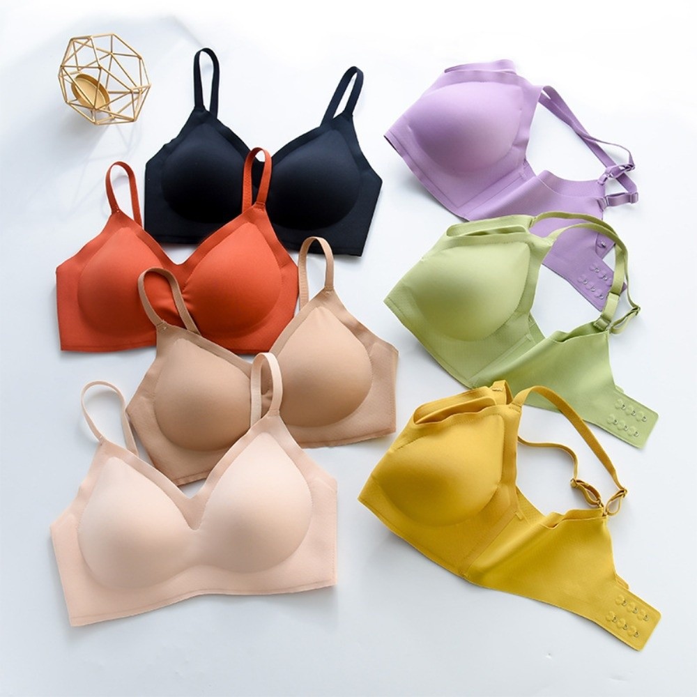 Push Up Wireless Bra Gathered  - Bralette Wireless Soft 리뷰 및 가격