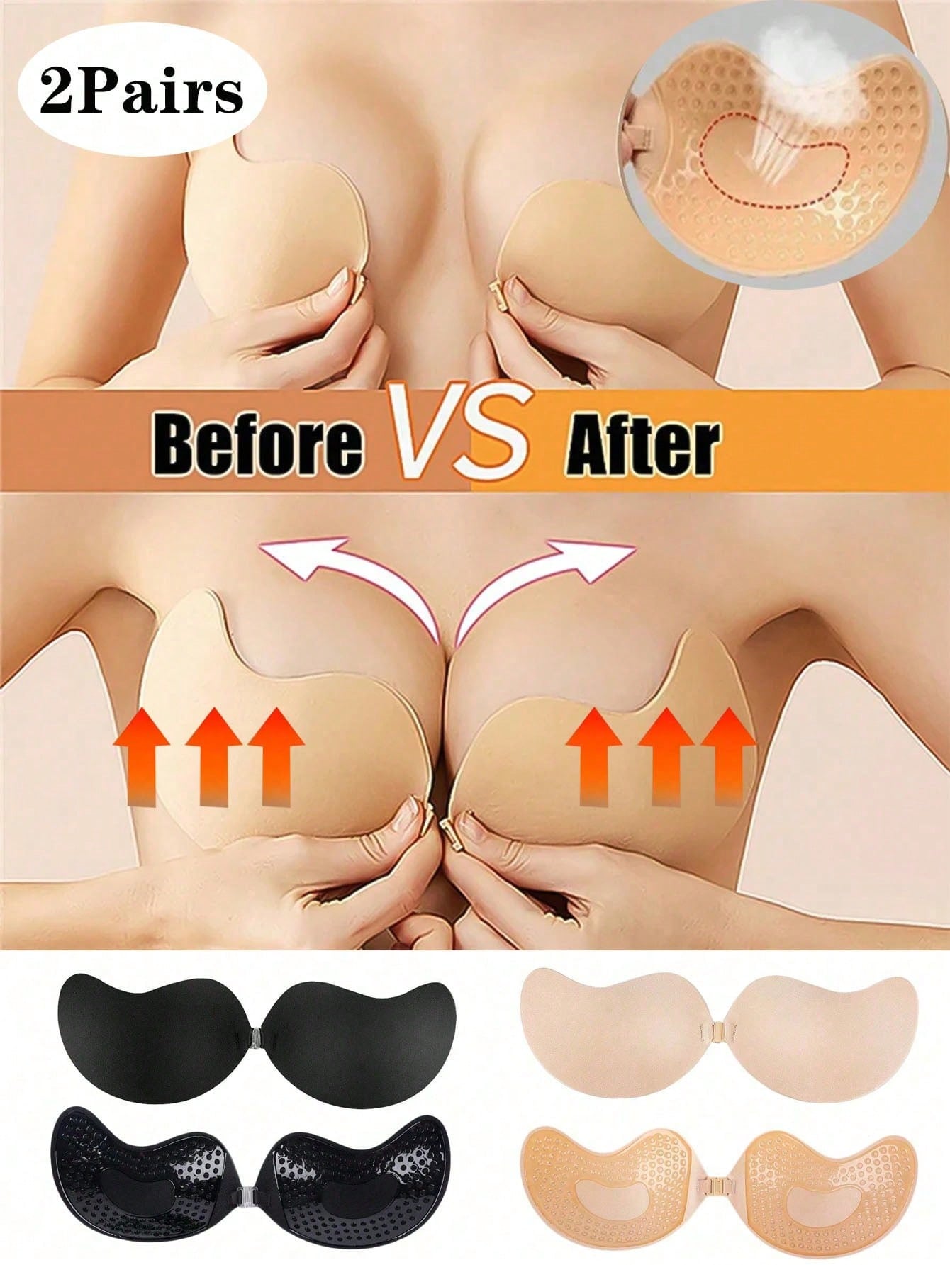 2-pack Women's Self-Adhesive I - Push Up Bra Padded 리뷰 및 가격