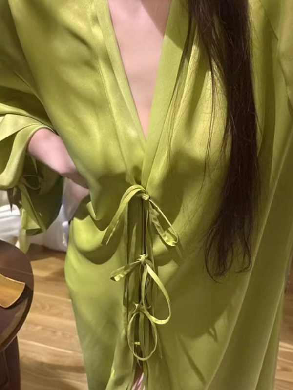 Lightweight Long Sleeve Ice Si - Robe Silk Women 리뷰 및 가격