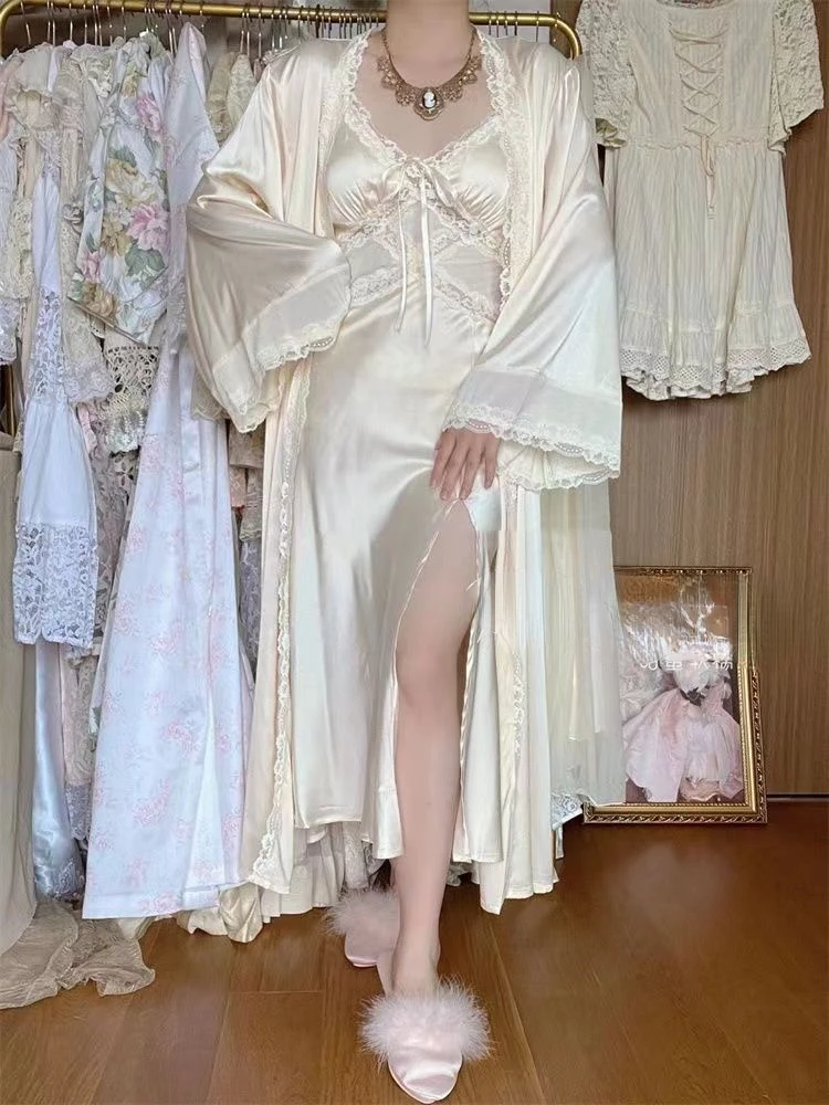 Silk Robe Gown Sets Women Gent - Robe Silk Women 리뷰 및 가격