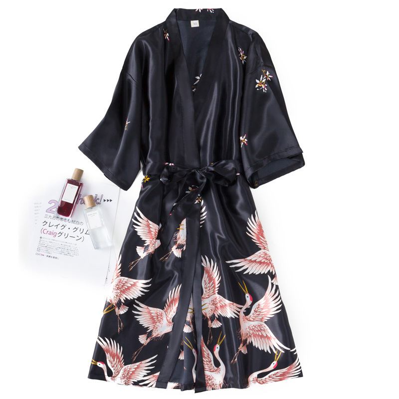 Burgundy Women 2PCS Faux Silk  - Robe Silk Women 리뷰 및 가격
